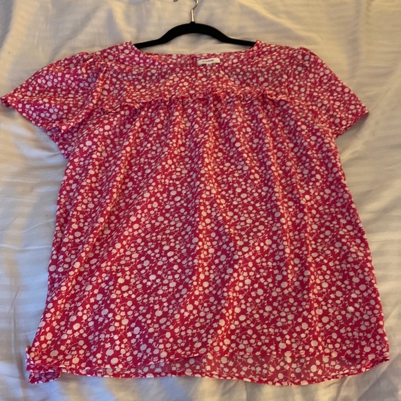 Pleione Other - Pleione Pink & White blouse